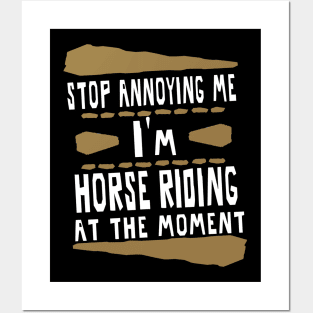 Riding Horses Shetty Haflinger trotting Gallop Posters and Art